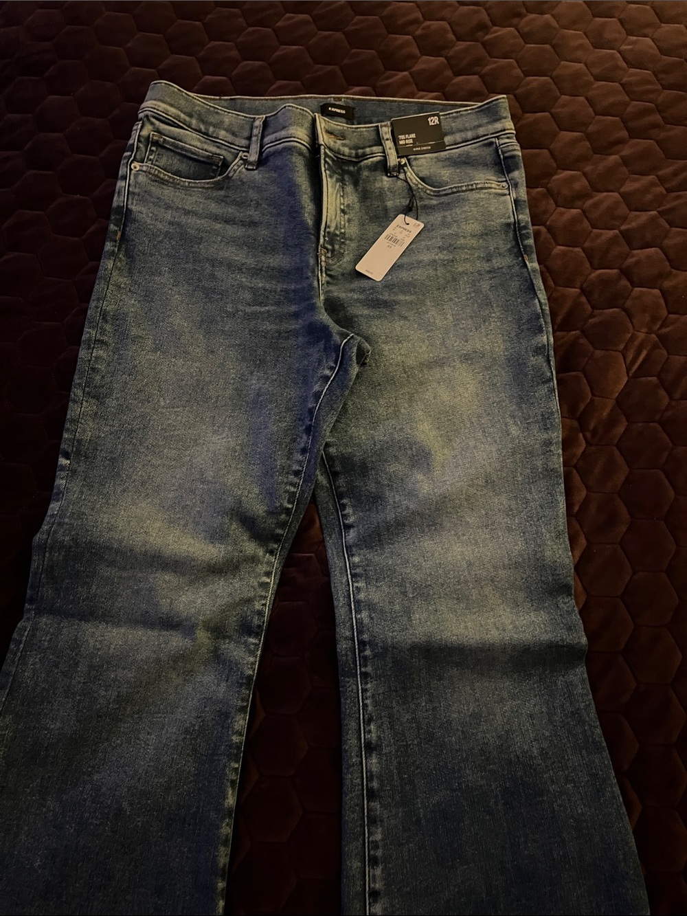 Express Flare Jeans in Faded Blue